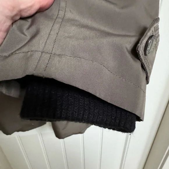 London Fog Khaki Insulated Detatchable Hood Rain Jacket. Size M - Picture 10 of 12